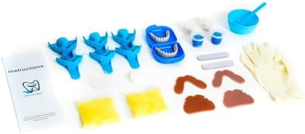 DENTUREWAY DIY Denture Kit with Impression(2 Sets of False Teeth),Do-It-Yourself Denture Solution,DIY Partial Denture kit, DIY Denture (Nature)
