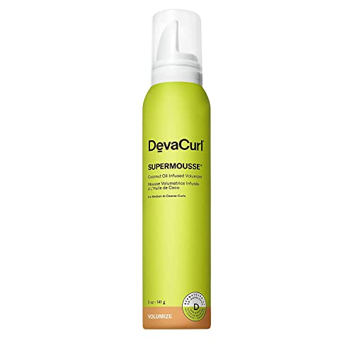 DevaCurl SuperMousse® Coconut Oil Infused Volumizer, Superfruits, 5 fl. oz. -141g