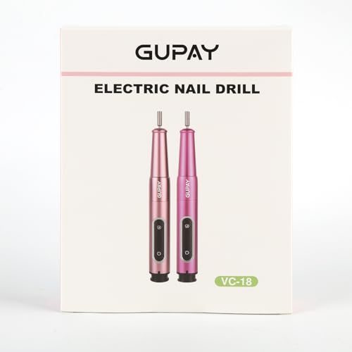 Electric Nail Files Cordless, Professional Nail Drill Machine for Acrylic Nails Gel with 5 Speeds, Portable Rechargeable E File Manicure Pedicure Kit Gifts for Girl Women Beginners