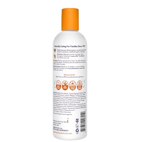 Fairy Tales Swim Shampoo for Kids - 12 oz - Made with Natural Ingredients in the USA - Chlorine Removal Swimmer Shampoo for Kids, No Parabens, Sulfates, or Synthetic dyes - 2 Pack