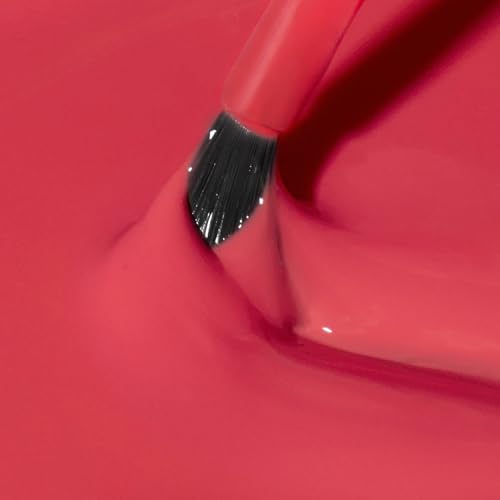 Dazzle Dry Nail Lacquer (Step 3) - Let's Get Away - A vivid coral with reddish-pink undertones. Full coverage cream. (0.5 fl oz)