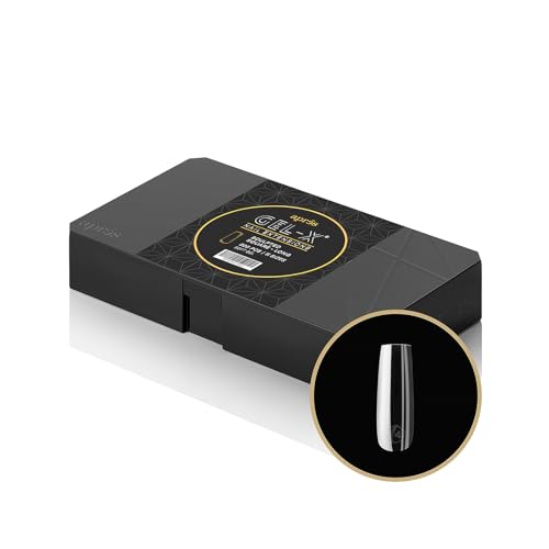 Aprés Gel-X® Sculpted Square Long Tip Box | 500pc Gel-X Tips, 11 Sizes 00-9, Premium Quality