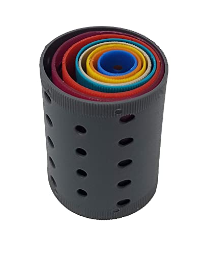 Hair Curler Roller Set/Set of 96 Stackable Rollers / 8 Size Rollers From Extra Small to Extra Large / 12 Rollers per Size - Hairdressing Curlers for Women - Curling Styling Tool