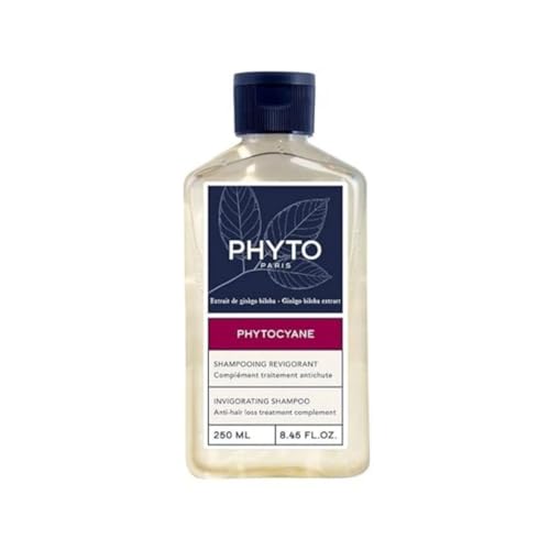 PHYTO|PHYTOCYANE - Thinning Hair Shampoo for Men & Women|Revitalizing Formula with Ginkgo Biloba B Vitamins & Rosemary | Promotes Thicker & Stronger Hair|250ml