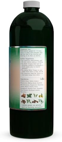 Silver Tongue Oral Care - All Natural Colloidal Silver Mouthwash, 32 fl oz