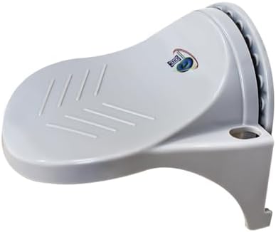 GH Upgraded Robust Grip Shower Foot Rest for Shaving Legs Non Slip Powerful Suction Cup Step aid Portable Stool for Inside Shower -Gray