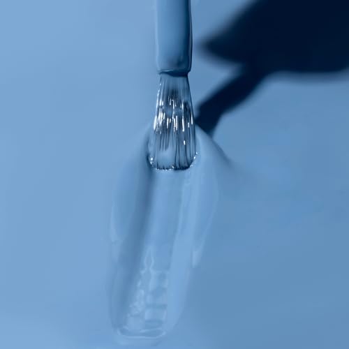 Dazzle Dry Nail Lacquer (Step 3) - Varsity Blues - A muted light denim. Full coverage cream. (0.5 fl oz)