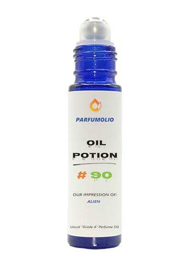 Oil Potion # 90 Inspired by Alien Women's Uncut Grade A Fragrance Body Oil Dupe Concentrated Long Lasting Roll-On 10ml / 0.33 oz