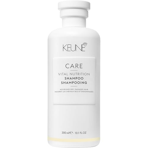 Keune Care Vital Nutrition Shampoo, Intense Nourishing & Moisturizing Cleanser for Dry or Damaged Hair, 10.1 Fl Oz