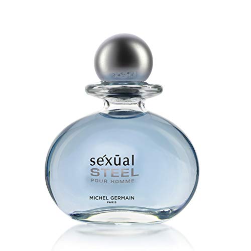 Michel Germain Sexual Steel Pour Homme Eau de Toilette Spray, Top Notes of Ginger, Bergamot, Rhubarb Leaves, Charismatic & Intense Gift for Him
