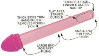 Crystal Nail File * Ruby Stone