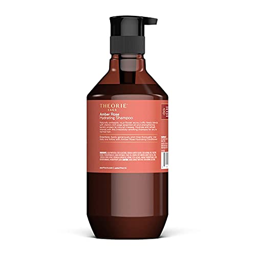 Theorie Amber Rose Hydrating Shampoo- Refresh & Hydrate, Irresistible Scent of Rose, Jasmine & Amber, Suited For All Hair Types-Color & Keratin Treated Hair, 800ML