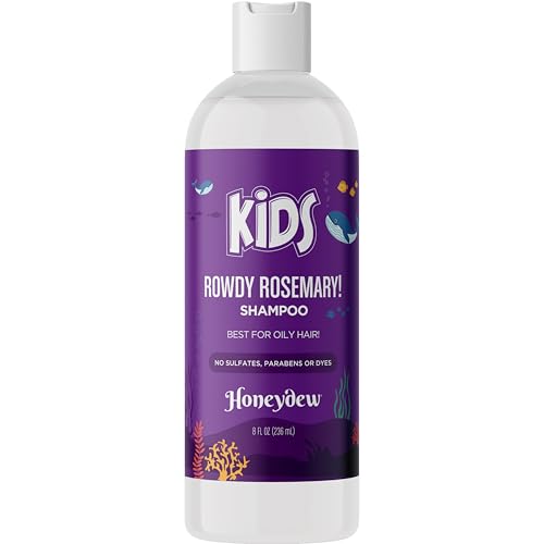Kids Shampoo for Dry Scalp Care - Cleansing Sulfate Free Shampoo for Kids with Tea Tree Oil and Rosemary for Build Up and Dry Scalp Treatment - Scalp Moisturizer and Dry Scalp Shampoo for Flakes
