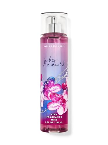 Bath and Body Be Enchanted Fine Fragrance Mist 8 fl oz / 236 mL Fragrance notes: iced pomegranate, sugared petals, chilled passionfruit, whipped vanilla and light musk