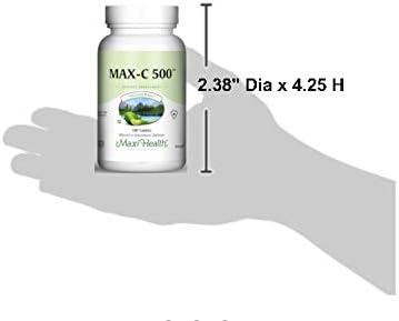 Maxi Health MAX C 500 mg - Vitamin C - with Lemon Bioflavonoids Complex - 100 Tablets