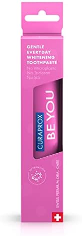 Curaprox Whitening Toothpaste – for Fresh Breath & Gum Care | Enzymatic Formula, Watermelon Flavour, Pink, 60ml | Vegan, SLS-Free, Fluoride 950ppm | Swiss Made