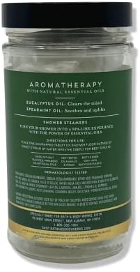 Bath & Body Works - Aromatherapy - Shower Steamers, 6 Tablets Each - 2 Pack Bundle - Lavender Vanilla and Eucalyptus Spearmint