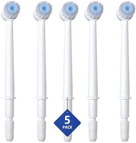 Replacement Toothbrush Heads for Waterpik Water Flossers, Replacement Picks Compatible with Waterpik, 5Pcs Replacement Heads for Water Pick flosser.(Assorted Brushhead, Random Delivery)