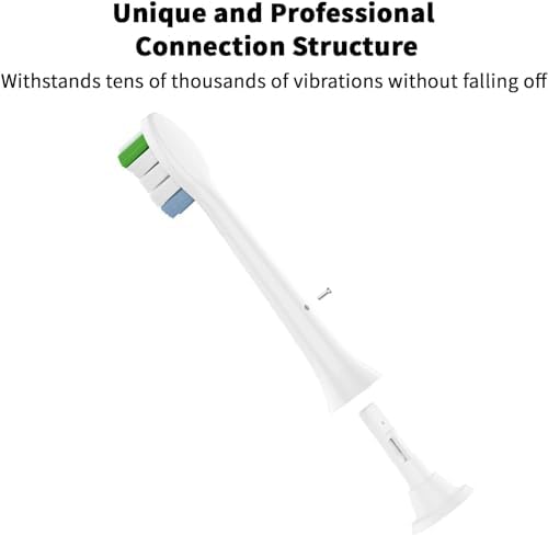 Replacement Toothbrush Heads for Philips Sonicare – Compatible with C1/C2/C3/A3/G2/G3/W3, 4100/5100/6100 Series, DiamondClean & More, 8 Packs