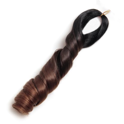 French Curl Braiding Hair 12Inch 8Packs French Curl Crochet Braids Short Curly Crochet Hair Skin-friendly Bouncy Synthetic knotless Braiding Extensions(1B/33/30, 12inch)