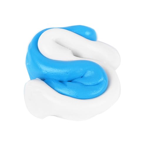 Generic VPS Putty 4 Sets, 120g Base + 120g Catalyst Silicone Molding Kit for Grillz Retainer Aligners Dentures Molds, Blue and White