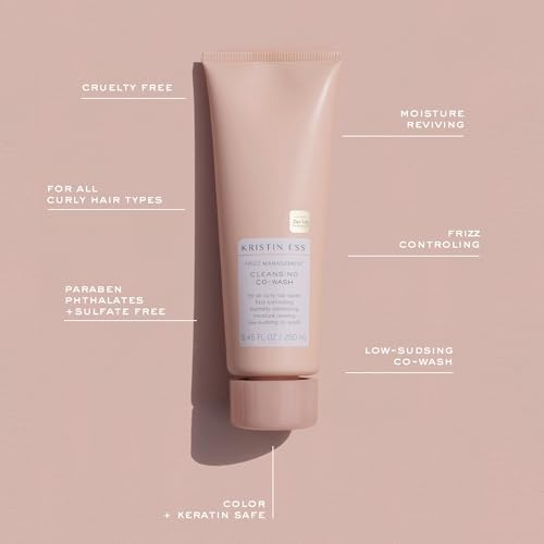 Kristin Ess Hair Frizz Management Cleansing Conditioner for Curly Hair, 8.45 fl oz (Pack of 1)