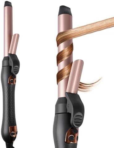 Automatic Rotating Curling Iron 1-inch: LANDOT Easy-to-Use Self Spinning Ceramic Curling Wand for Salon-Worthy Curls & Waves - Quick Heat & Adjustable Temp for All Hair Types