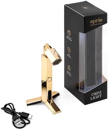 APRÉS Omni Light, Gel-X UV LED Lamp, Flash Curing Wand, Handheld or Standing Cordless Nail Lamp for Gel Nails