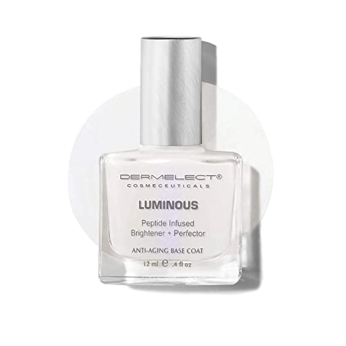 Dermelect Cosmeceuticals Luminous Nail Brightening Treatment – Dual Action Brightener & Treatment for Visibly Damaged Nails, Anti-Aging Formula, Strengthens & Nourishes, 0.4 oz
