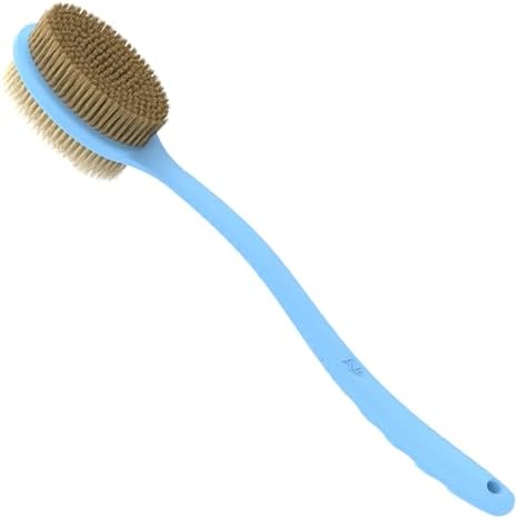 Avilana Back Scrubber for Shower,19 inch Silicone Body Scrubber with Handle, Shower Back Scrubber for Men and Women, Back Brush for Shower, Loofah with Handle Shower Brush