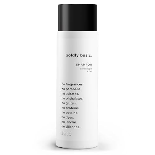 Fragrance Free Shampoo - Gentle on Sensitive Skin and Hair - Unscented - Dermatologist Tested - No Sulfates, Parabens or Gluten - Non Comedogenic and Hypoallergenic