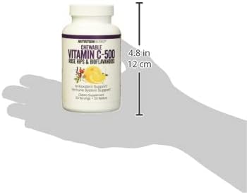 Nutrition Works Vitamin C Chewable, Supports Immune System, Potent Antioxidants, 50 Servings (Pack of 2)