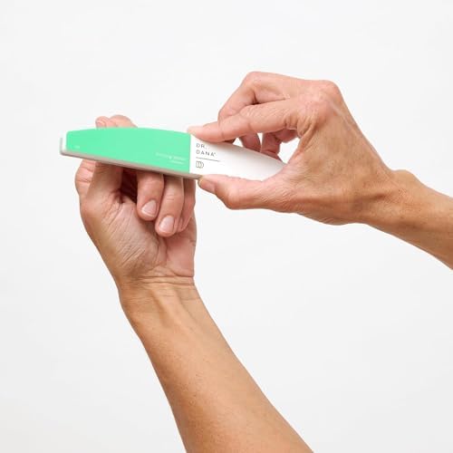 Dr. Dana Nail Buffer for Natural Nails - Professional Three Grit Buffing Block for Healthy Beautiful Nails - At-Home Pedicure and Manicure Tools - Smoothing, Polishing and Shining