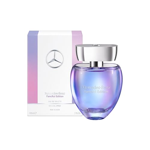 Mercedes Benz Fanciful Eau De Toilette Perfume Spray for Women - 3 Fl Oz - Parfum for Her - Citrus & Musky Scent - Luxury Long Lasting Fragrance with Notes of Mandarin, Rose & Amber wood