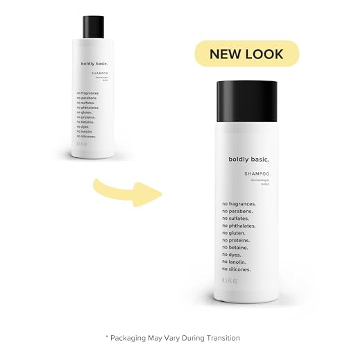 Fragrance Free Shampoo - Gentle on Sensitive Skin and Hair - Unscented - Dermatologist Tested - No Sulfates, Parabens or Gluten - Non Comedogenic and Hypoallergenic