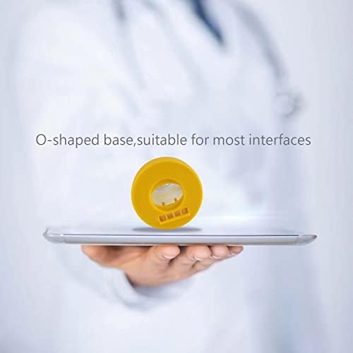 Soft Silicone Inhaler Spacers for Adults and Kids - Fun and Colorful Nessi OTC Spacer (Adult-Yellow)