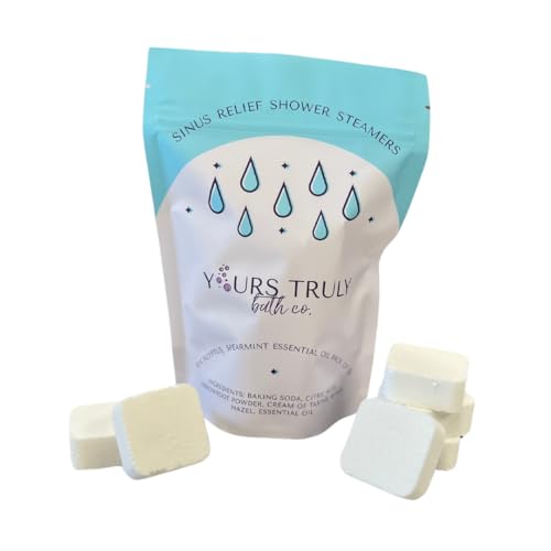 Sinus Relief Shower Steamers, Eucalyptus Aromatherapy Shower Steamers, Shower Tablets Aromatherapy, Shower Steamers with Essential Oils, Shower Bombs Made in the USA, Stress Relief and Self Care
