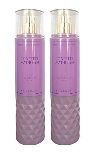 Bath and Body Works Confetti Daydream Fine Fragrance Body Mist Gift Set - Value Pack Lot of 2 (Confetti Daydream)