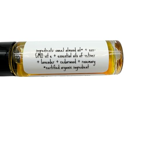 Stay Focused Perfume Oil - Woodsy Scent - Vetiver Rosemary Cedarwood Lavender