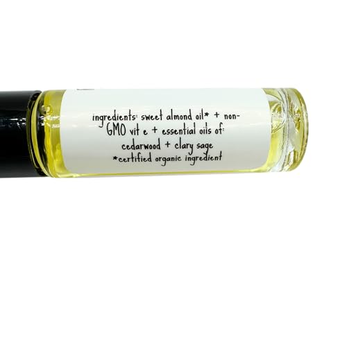 Simmer Down Perfume Oil Roll On Cedarwood Clary Sage Unisex Fragrance