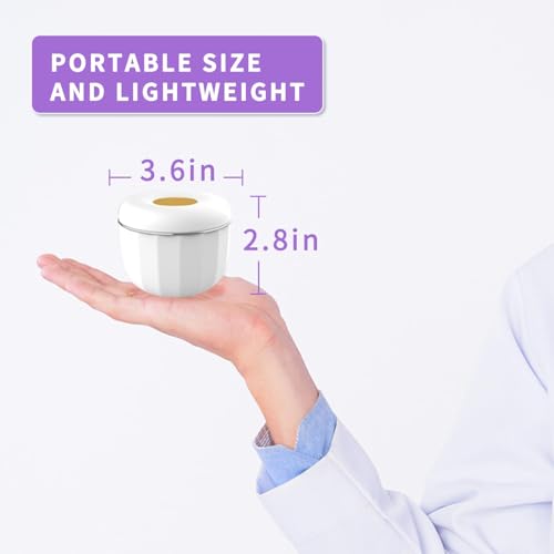 Portable Ultrasonic Retainer Cleaner 80mL,Cleans with just water,42kHz Mini Jewelry Cleaning Machine for all Dental Appliances,Jewelry,Diamonds,Aligner,Whitening Trays,Night Dental Mouth Guard