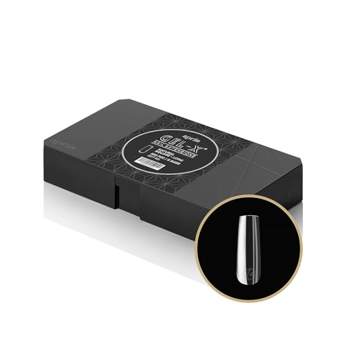 Aprés Gel-X® Natural Square Long Tip Box | 500pc Gel-X Tips, 11 Sizes 00-9, Premium Quality