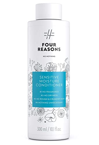 No nothing Sensitive Moisture Conditioner - Fragrance Free for Dry Hair - Hypoallergenic, Unscented Moisturizing Conditioner for Sensitive Scalp and Skin - Paraben Free, Vegan – 10.15 oz