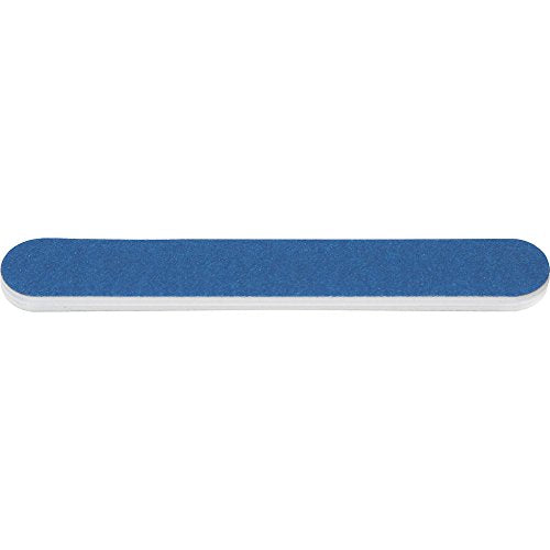 ForPro Professional Collection Mini Foam Board, Double-Sided Nail File, 220/320 Grit, 3.5” L x .5” W, Blue, 50-Count