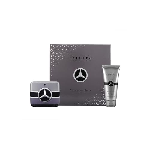 Mercedes Benz Sign Your Attitude Giftset - Mens Cologne Set - Eau de Toilette Cologne for Men - Mens Body Wash - Bergamot, Amber Fragrances - 2 Pc