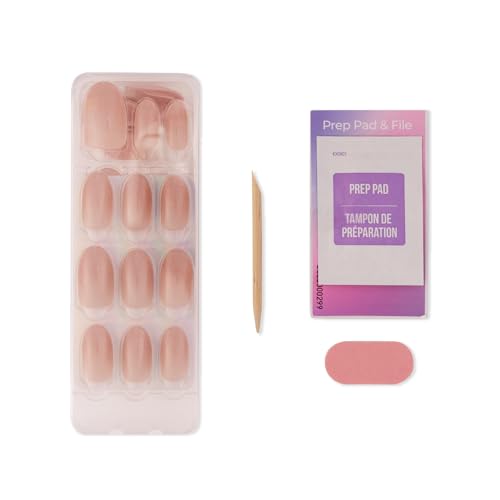 KISS imPRESS Color FX No Glue Mani 30 Pcs Press On Nails, Medium False Nails, Metallic Chrome & Cat Eye, Peel & Press, Hassle-Free Removal, Includes Manicure Stick, Prep Pad & File (All In, Medium)