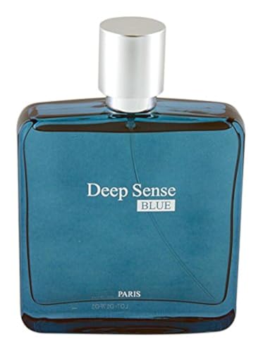 Deep Sense Blue Eau de Parfum for Men, 3.4 Ounce