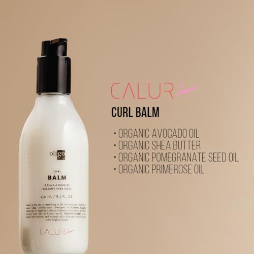 Oligo Professionnel - Calura Curl Balm - Defining Cream for wavy and curly hair - Curl enhancer - Sulfate & Paraben free - Control frizz with conditioning ingredients - 8.5oz