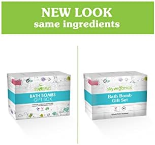 Sky Organics Bath Bomb Gift Set for Body to Soak, Nourish & Relax, 12 ct.
