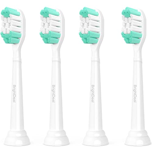 Replacement Toothbrush Heads for Philips Sonicare ProtectiveClean 4100 5100 6100 DailyClean DiamondClean EasyClean PowerUp Plaque Control Gum Health C2 G2 HX6817/01 HX6857/11 White, 4 Pack